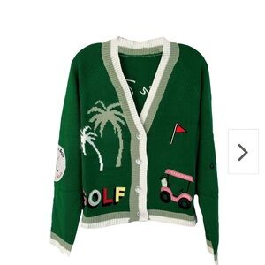 FATE Golf Cardigan Sweater NWT - Size Small